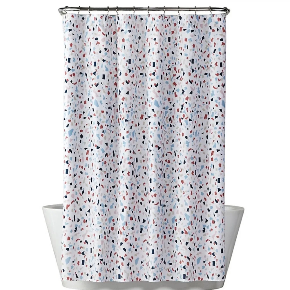 🩵 Colorful Confetti Shower Curtain 🩵